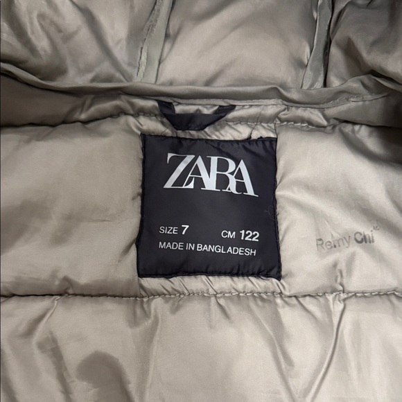 Zara Kids Navy Puffer Coat - Picture 2 of 4